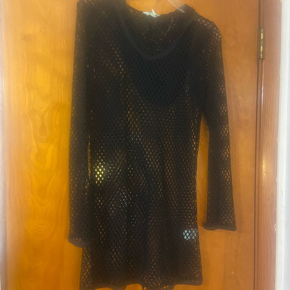 Balance Hooded Mesh Coverup Top